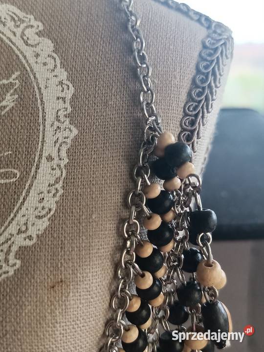 BIŻUTERIA NASZYJNIK korali etniczne brązowo Zamość sprzedam