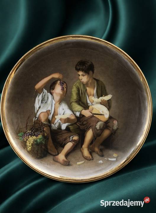 StaffordshirePatera z obrazem Estebana Murillo Pabianice