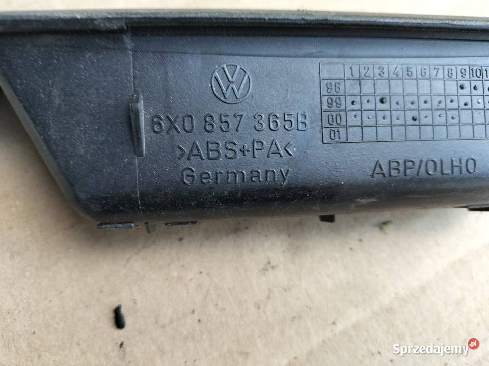 VW LUPO POLO SCHOWEK PÓŁKA 6X0857365B Schowki, półki