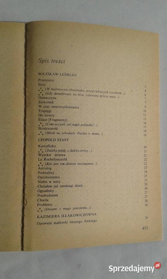 Poezja naszego wieku antologia wierszy 1918r