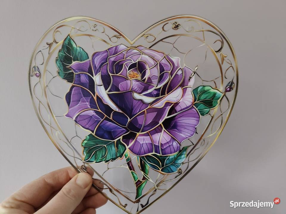 Nowy witraż witrażyk dekoracja okienna łapacz mazowieckie Płock