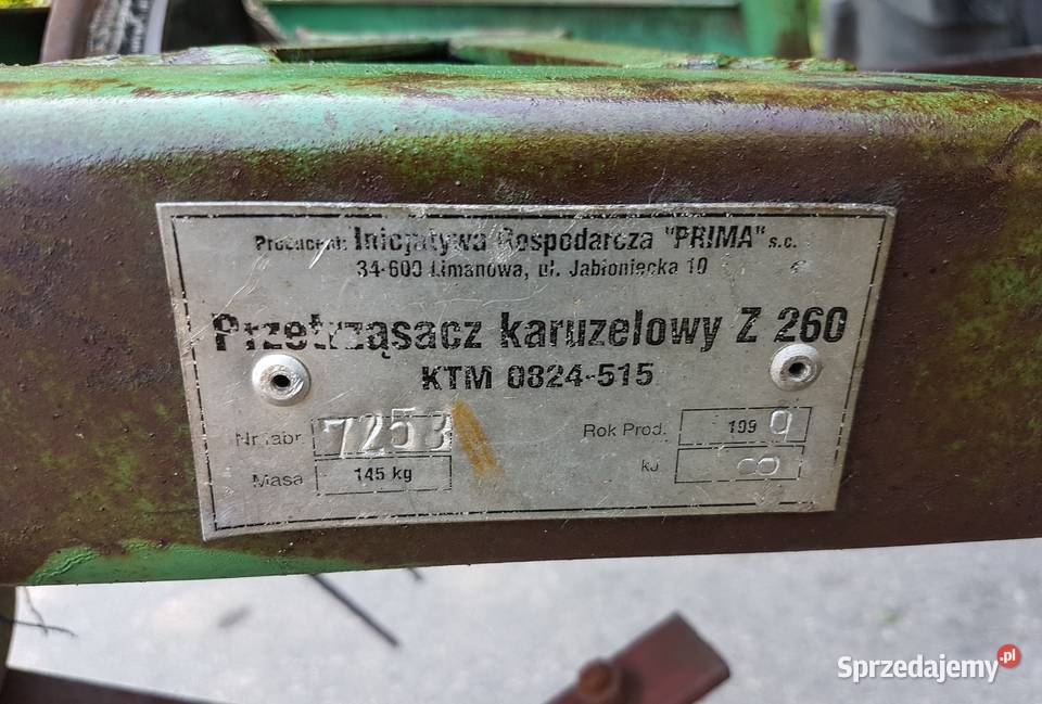 Roztrząsacz karuzelowy do pokłosów siana PAJĄK Dąbrowa Tarnowska