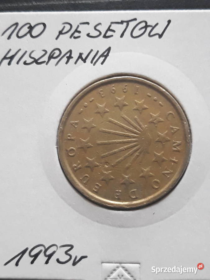 100 Pesetów Hiszpania 1993 r wielkopolskie Konin