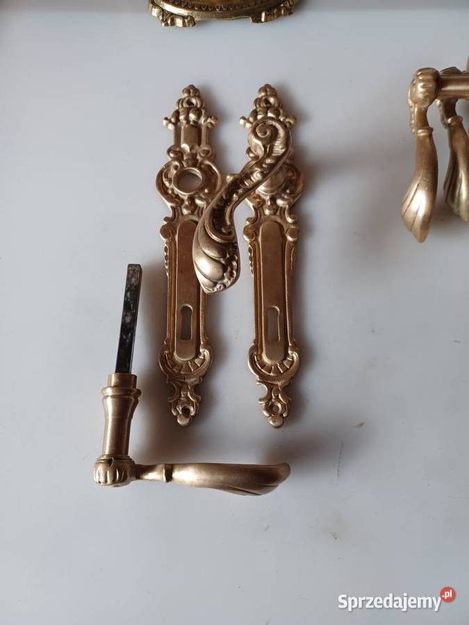 Szyldy i klamki mosiężne Poznań sprzedam
