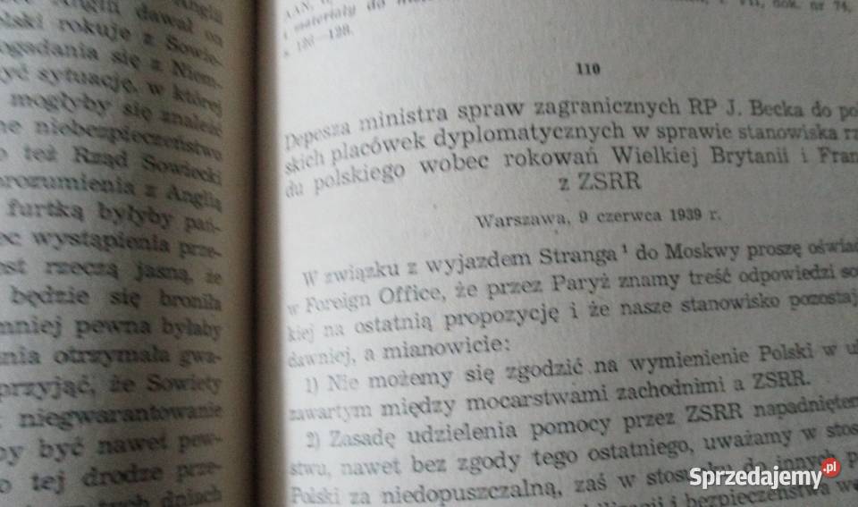 Kalendarium wydarzeń II wojny Polska w polityce
