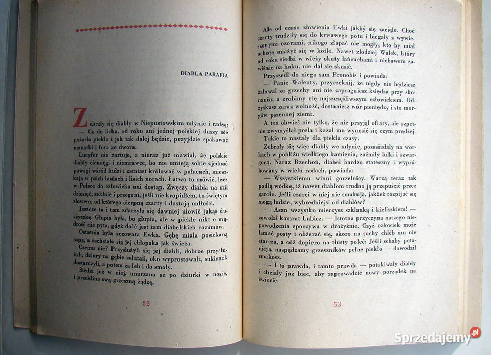 Żywoty diabłów polskich Witold Bunikiewicz literatura piękna - proza polska Proza i poezja Limanowa