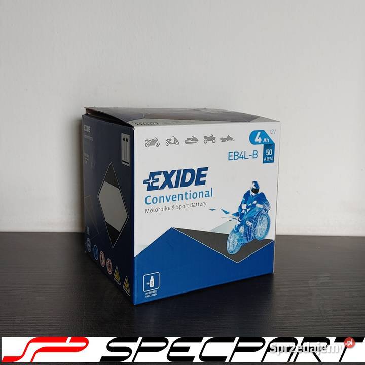 Akumulator motocyklowy EXIDE EB4LB YB4LB 12V 4Ah
