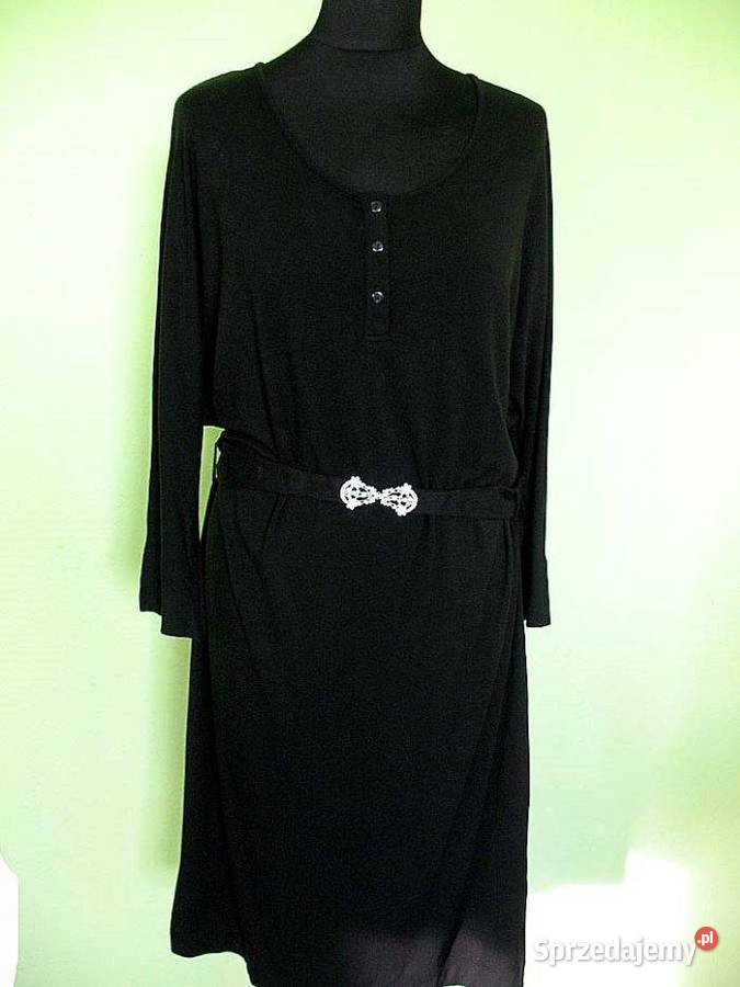 Sukienka czarna kimono 44 2XL biust 110 130 Spódnice i sukienki mazowieckie Siedlce sprzedam