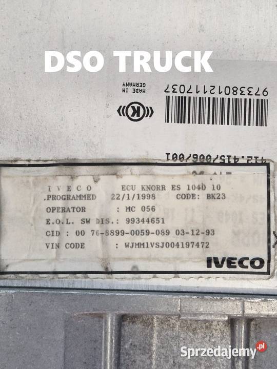 MODUL ABS ASR IVECO TRAKKER 412415006001 ES 1040 ciężarowe świętokrzyskie Zawichost
