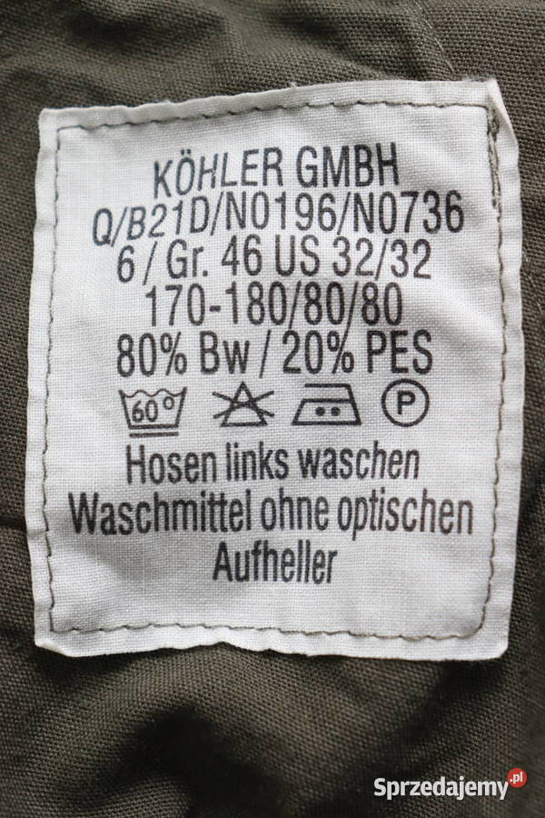 Spodnie Bundeswehr Flecktarn 6 Kolekcje Warszawa