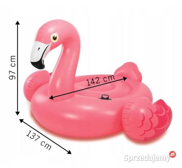 DUŻY DMUCHANY FLAMING do PŁYWANIA MATERAC sprzedam