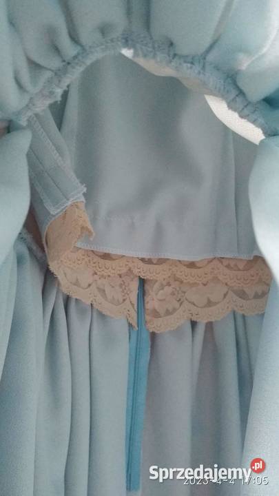 Piękna niebieska sukienka baby blue Rozkloszowana  Spódnice i sukienki Piaseczno