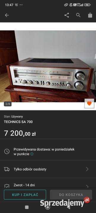 Technics SA 600 A 1979 wersja na USA Węgorzewo sprzedam