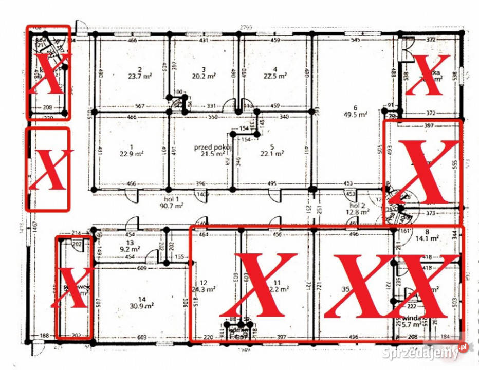Lokal wynajmę 2225m2 Łódź biurowy