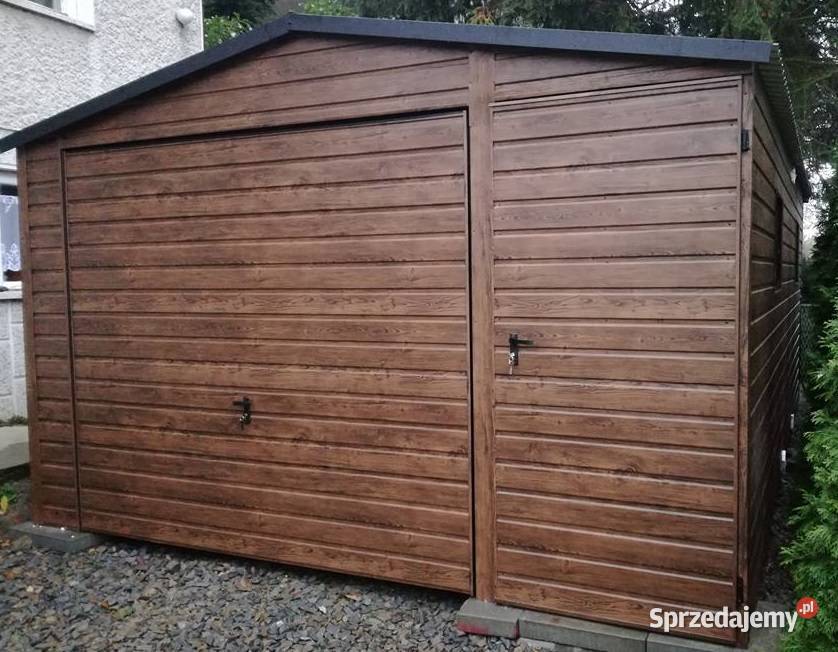 Graż blaszany 3x5 Drewnopodobny Garaże Blaszaki 15m2 Zamość
