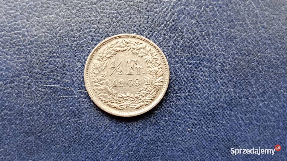 Stare monety 12 frank 1969 Szwajcaria podkarpackie sprzedam