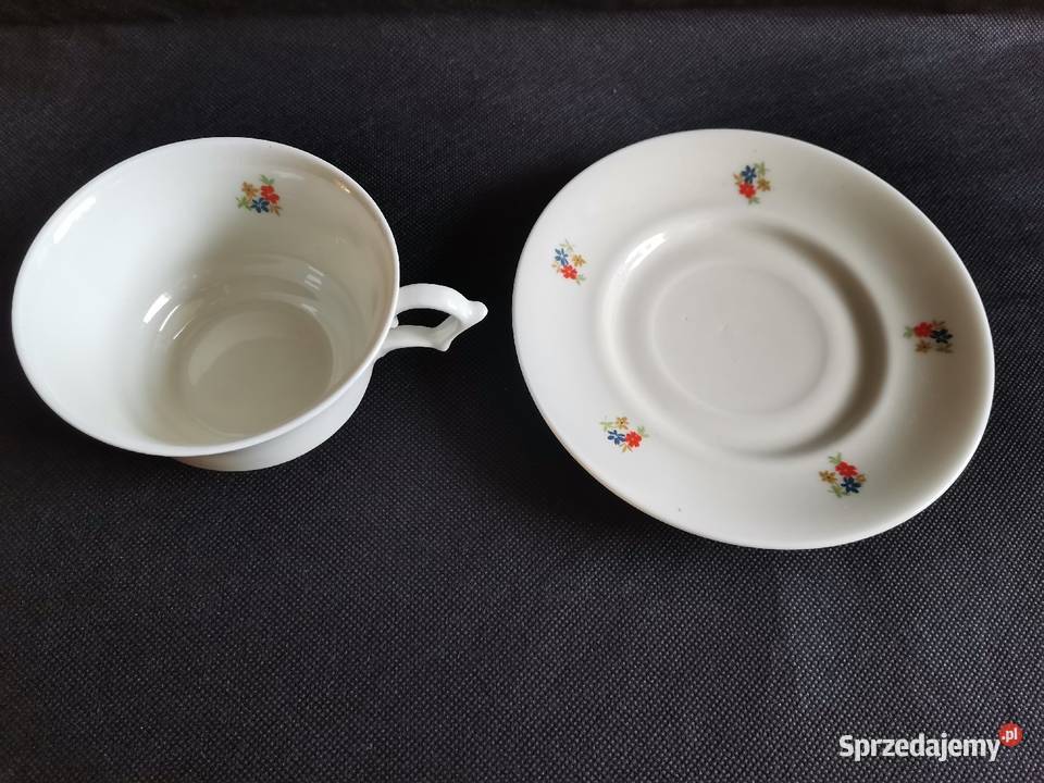 Stara filiżanka Łucja porcelana Giesche Art Deco Katowice
