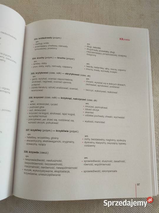 Słownik synonimów i antonimów Gajewska Pawlus Książki i Podręczniki mazowieckie Siedlce sprzedam