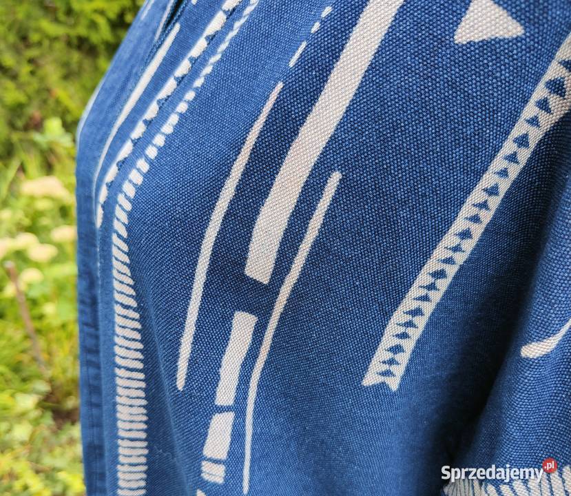 Niebieska granatowa narzutka PullBear boho zachodniopomorskie Szczecin