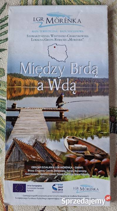 Między Brdą a Wdą mapa turystyczna 1100 000 małopolskie Kraków