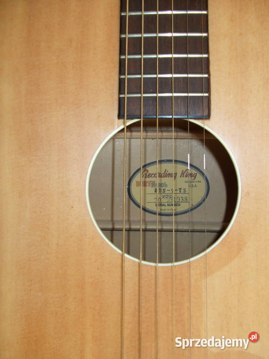 Recording King Dirty 1930s gitara akustyk praworęczna Warszawa sprzedam