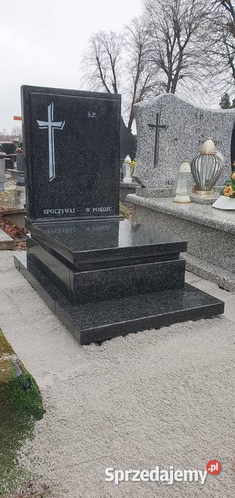 Nagrobek 60x100 na urnęgranit ciemny impala 1075 dolnośląskie