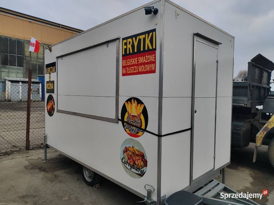 Przyczepa gastronomiczna Food Truckz odbiorem Neptun dolnośląskie Wrocław