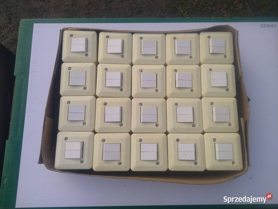 Włącznik Podwójny Ospel PRL Loft Bakelit Gostynin