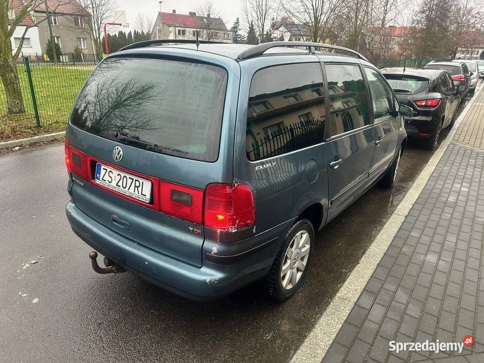 VW Sharan 19tdi Zadbany donwestowawny hak klima Szczecin sprzedam