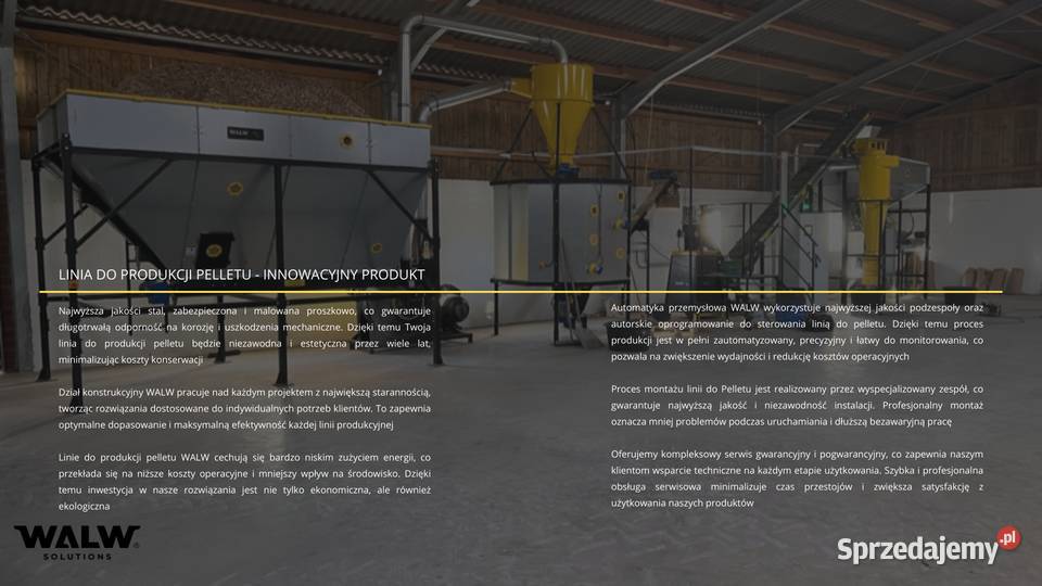 Przemysłowa chłodnica pelletu pionowa o Sieradz