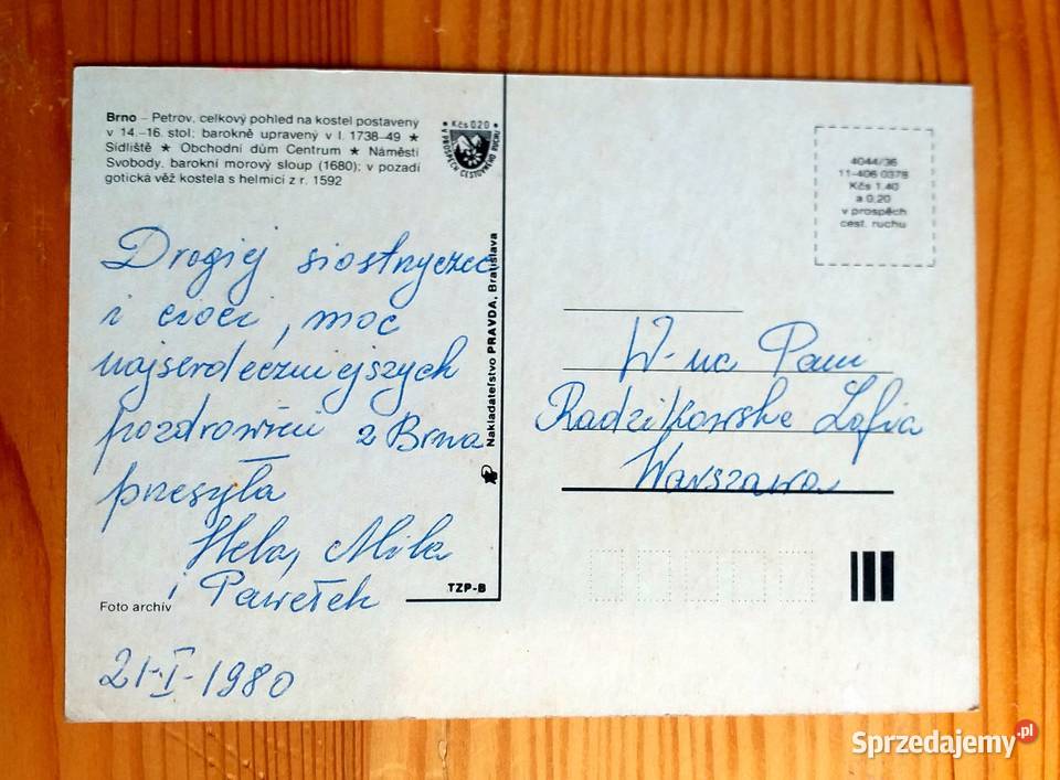 BRNO M IN WIDOK NA KATEDRĘ ŚW APOSTOŁÓW PIOTRA I lubelskie Piszczac sprzedam