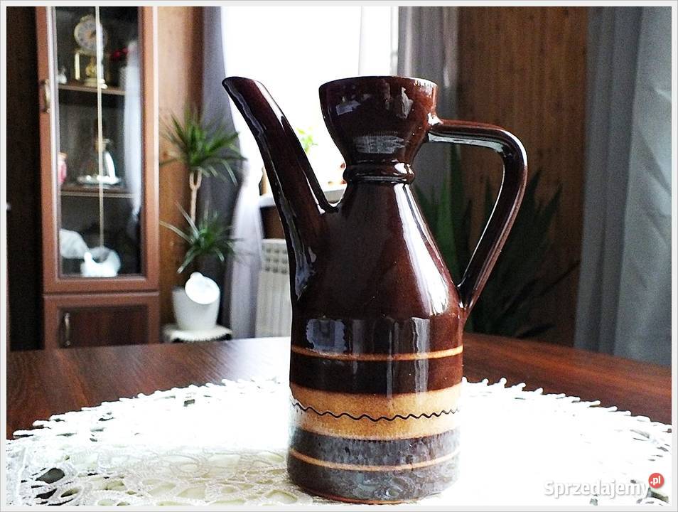 Stary dzbanek Unikatowy kształt Naczynie lat Żary sprzedam