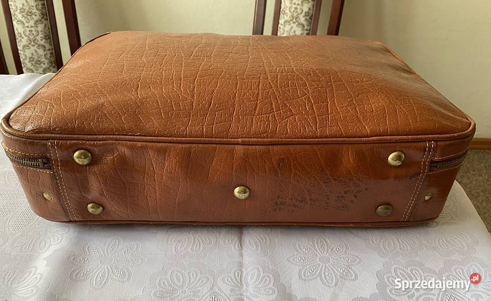 Walizka skórzana vintage lata 60te Kraków