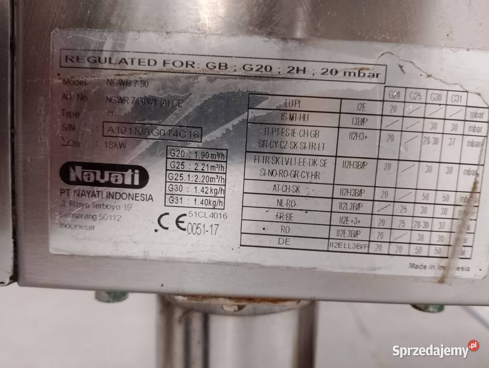 WOK GAZOWY NAYATI NGWR 790 gaz ziemny Wrocław