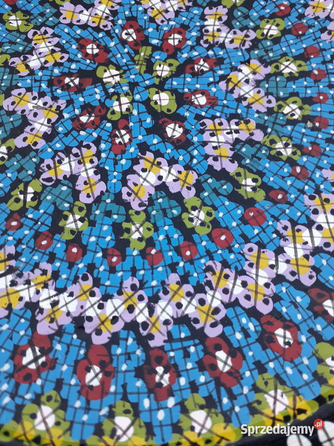 Talerz ceramiczny orientalny mandala recznie Warszawa