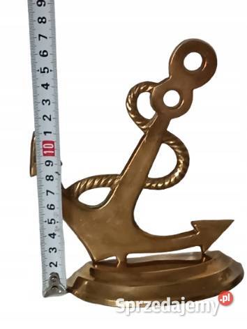 Mosiężna Kotwica Marynarska Ozdoba Kominka