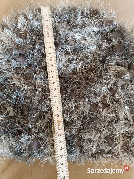 Czapka zimowa handmade szara Elz6 Moda i Styl Otwock