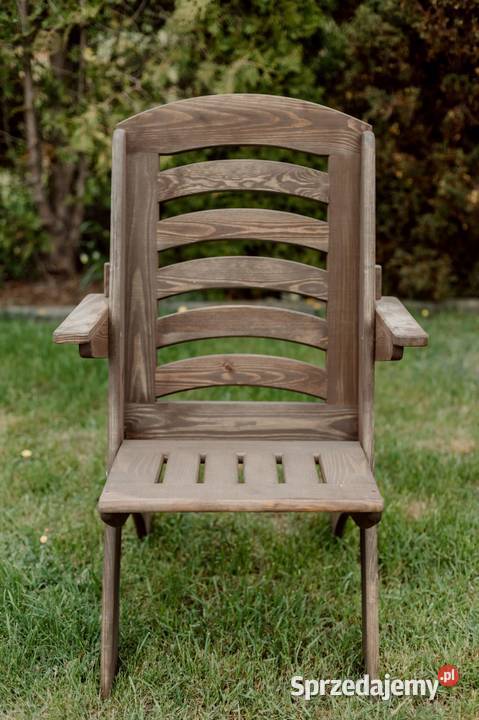 Krzesło ogrodowe drewniane składane tarasowe X śląskie Kalety