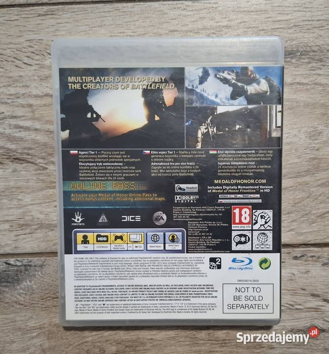 Gra Medal of Honor 3 PlayStation 3