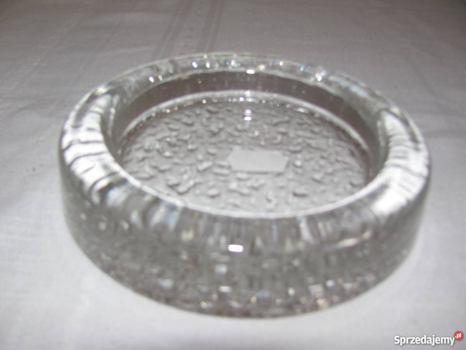 szklana ciężka popielnica 16 średnicy lubelskie