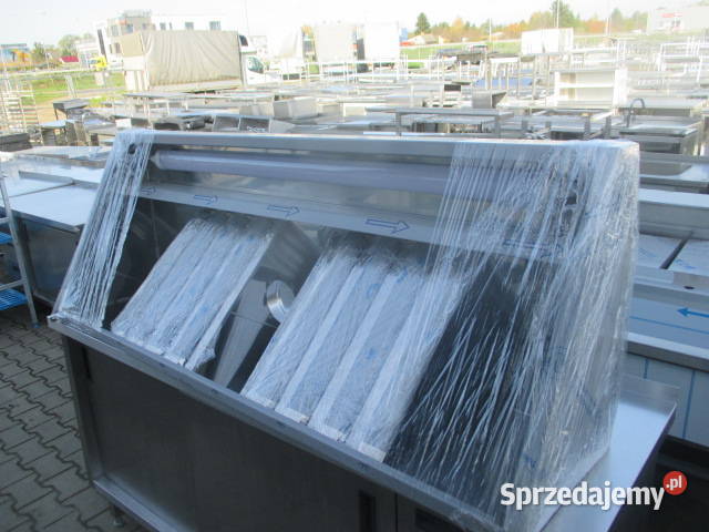 NOWY OKAP GASTRONOMICZNY SKOŚNY Z FILTRAMI