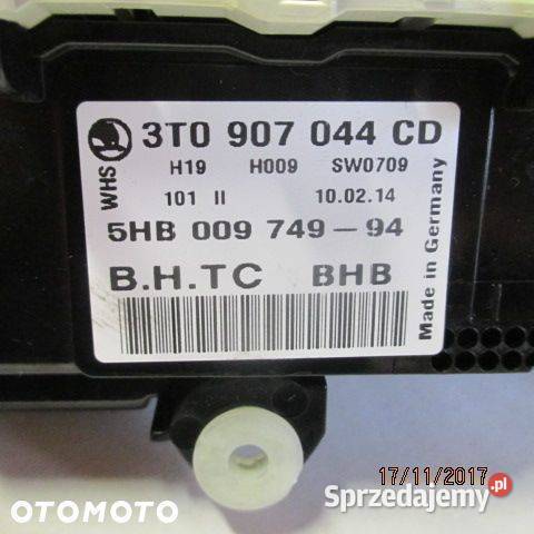 PANEL KLIMATYZACJI VW SKODA 3T0907044CD Rakoniewice