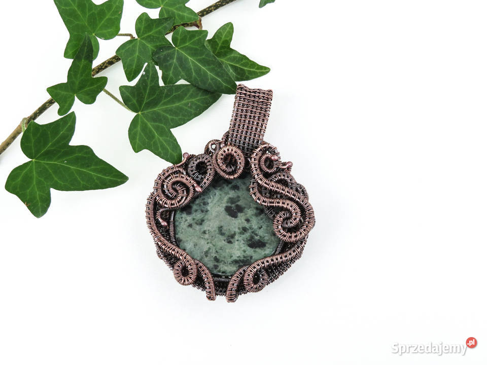 Dwustronny miedziany wisior drzewo życia małopolskie Wieliczka