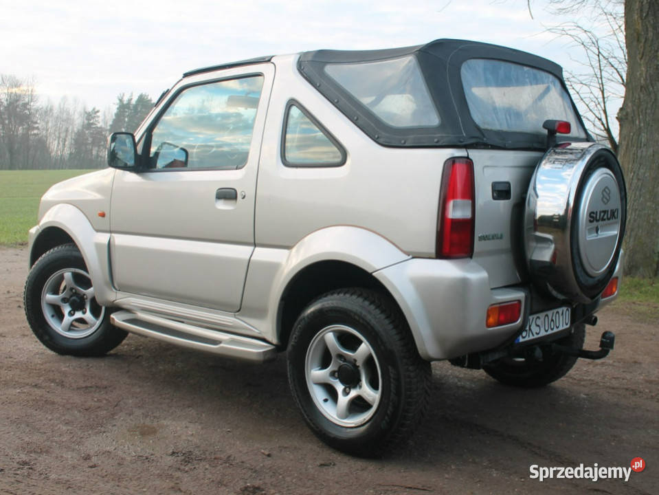Suzuki Jimny 13 Benzyna 80 4X4 Cabrio NAPĘDY garażowany Zielenin