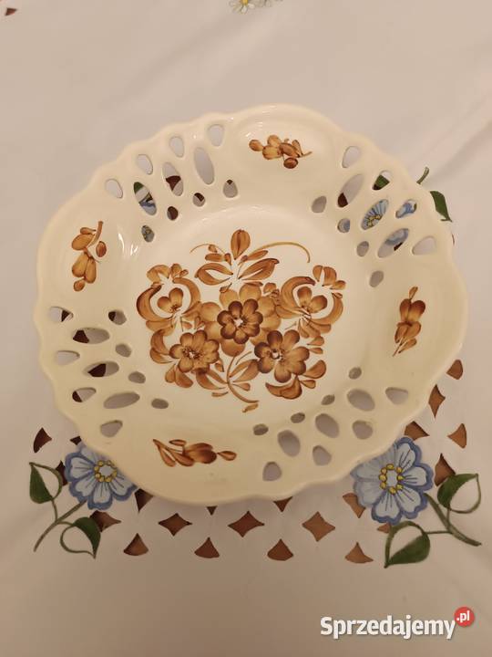 Koszyczek w brązowe kwiatki Porcelana i szkło Łąki Kozielskie