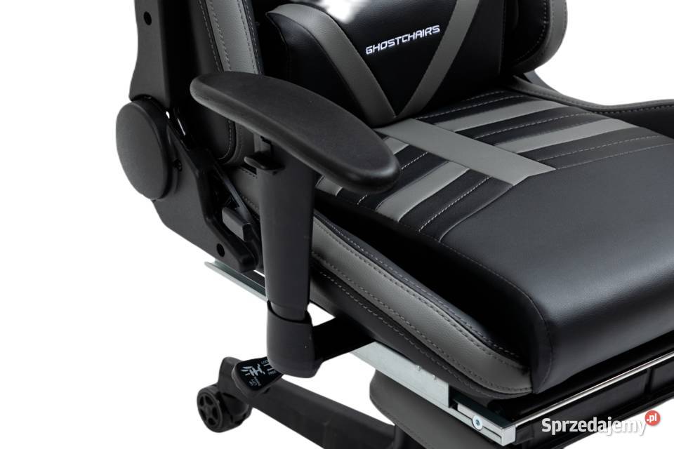 FOTEL KRZESŁO BIUROWY GAMINGOWY Z PODNÓŻKIEM 72cm Skawina