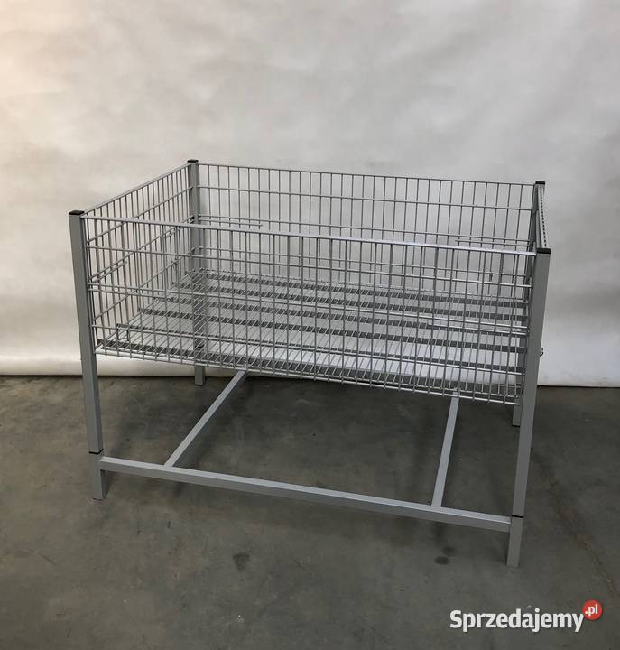 STÓŁ KOSZ PROMOCYJNY wysypowy ekspozycyjny szary Ostrołęka