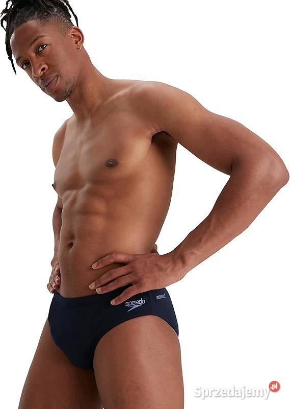 44 6 SPEEDO Slipy kąpielowe męskie granatowe pas Szczerbice