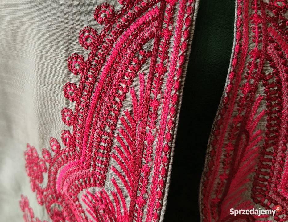 Szara kamizelka boho L 40 XL wzór orientalny Szczecin
