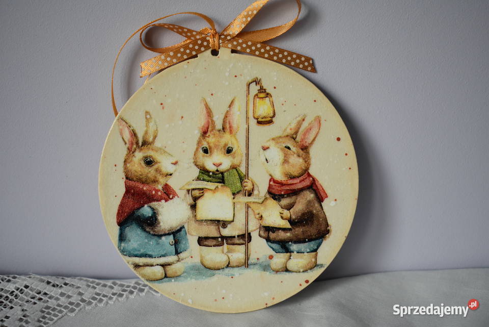 Świąteczna zawieszka decoupage dekoracja prezent Warszawa sprzedam